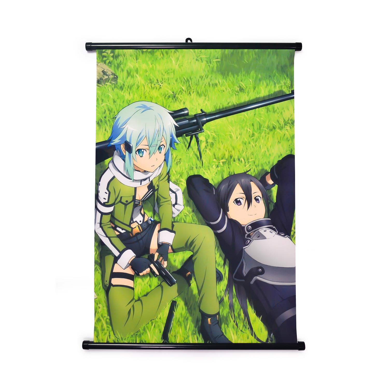 [7-11/12 VOUCHER 8%][thanh lý bán lỗ] Poster lụa, Poster vải, tranh lụa Anime 40x60cm - Sword Art Online [AAM] [PGN23]