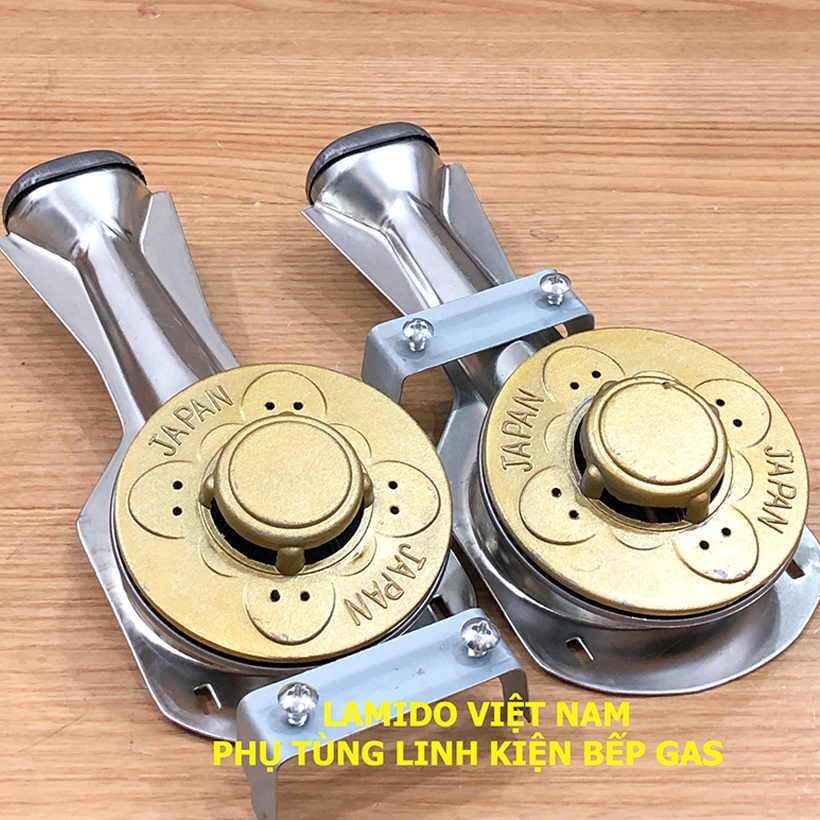 COMBO 2 Cái Điếu inox + Họng Đầu Đốt mâm sen chia lửa bếp gas chén nhôm 78 JAPAN  - [ HỎA TỐC ] [LINH KIỆN] - ( TẶNG KÈM Bass gắn + Vít)