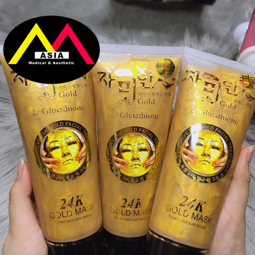 Mặt nạ vàng 24K GOLD MARK hàn quốc làm sạch mụn cám bụi bẩn cấp ẩm giảm mụn thâm giúp da trắng sáng thái lan 220ml