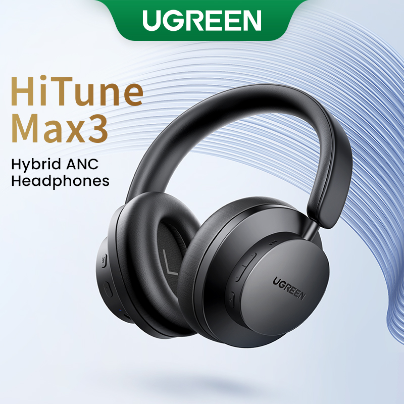 UGREEN Tai nghe không dây Hi-độ phân giải cao Hitune Max3 Tai nghe Bluetooth ANC 5 Mic với cáp âm thanh 3