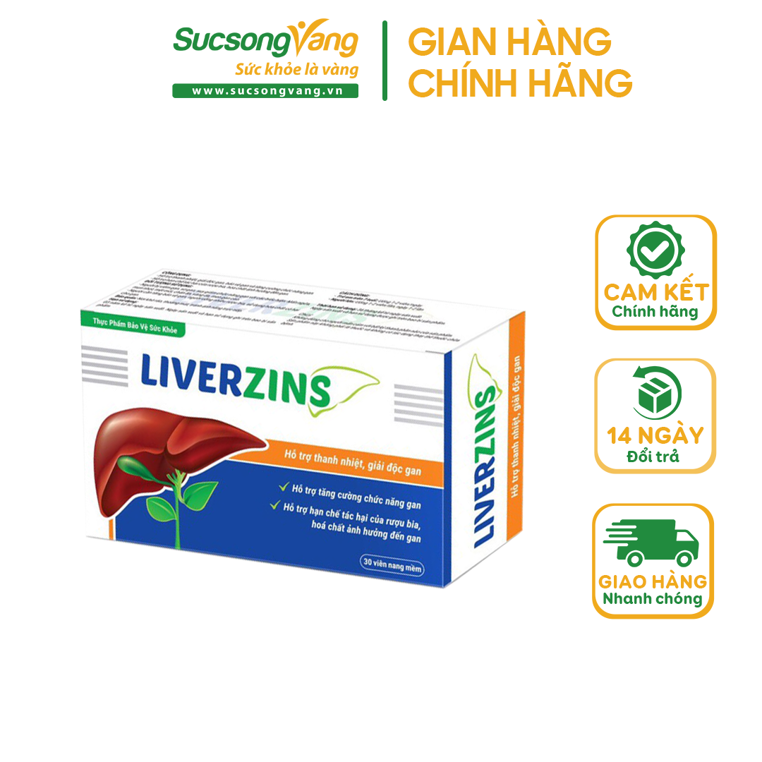 Giải độc gan liverzins hỗ trợ thanh nhiệt giải độc bảo vệ và tăng cường chức năng gan