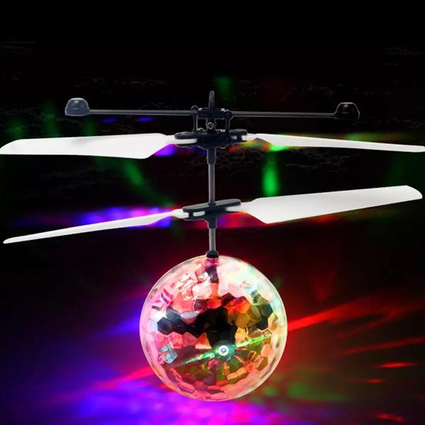 [HCM][Miễn ship] Máy bay đồ chơi có quả cầu phát sáng  quả cầu bay phát sáng cảm ứng (led 7 màu) đồ chơi quả cầu bay đồ chơi phát sáng