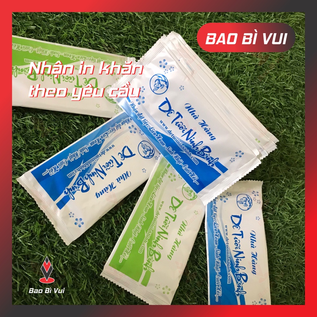 200 cái khăn lạnh tiện lơi, nhận in khăn lạnh - bao bì vui 0904450899