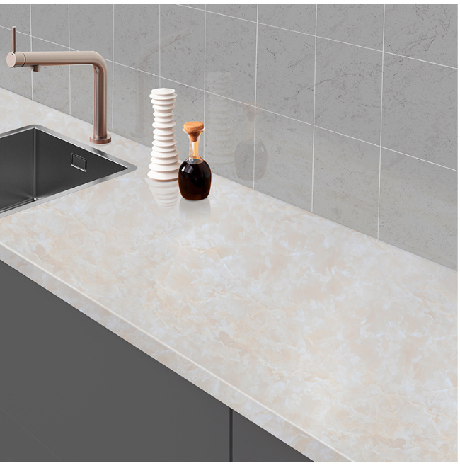 CUỘN 5M X 0.6M DECAL GIẤY DÁN TƯỜNG ĐÁ TRẮNG VÂN MÂY KEO SẴN BÓC DÁN A181