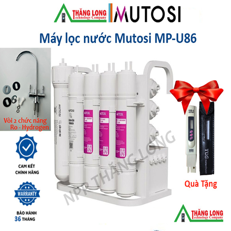Máy lọc nước Mutosi MP - U86 - Chính hãng - 11 cấp lọc - Giá tốt nhất thị trường