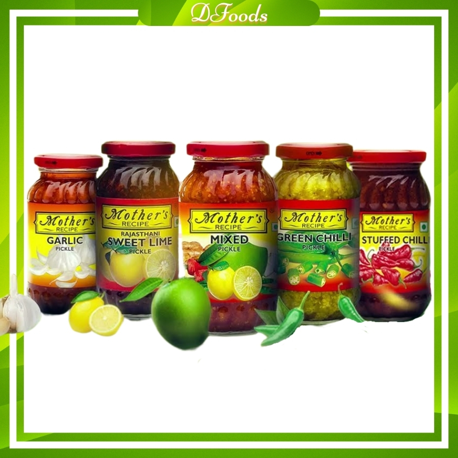 Sốt Ấn Độ Red Chilli, Mango, Lime, Green Chilli, Mixed Mother Pickle 300g