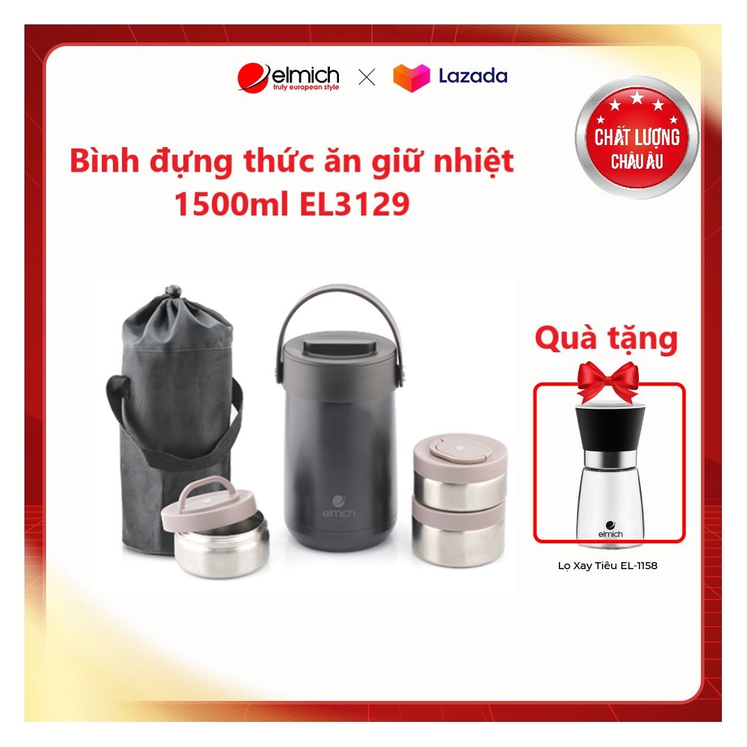 Bình đựng thức ăn giữ nhiệt Elmich EL3129 1500ml
