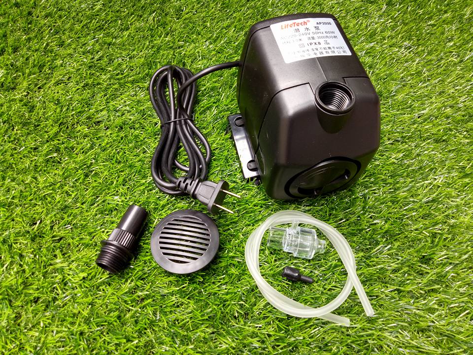 Máy bơm nước hồ cá Lifetech AP3500 50w đẩy cao 2.3m cho bể cá, trồng thủy canh, hệ thống aquaponics ....