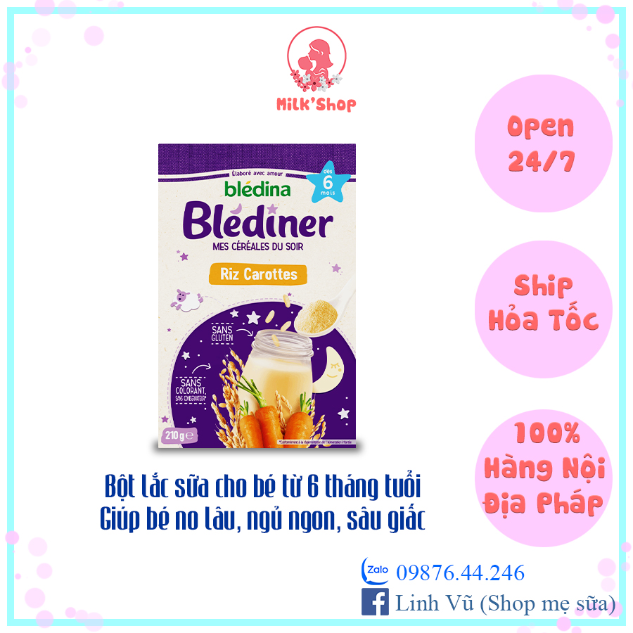 Bột lắc sữa Bledina
