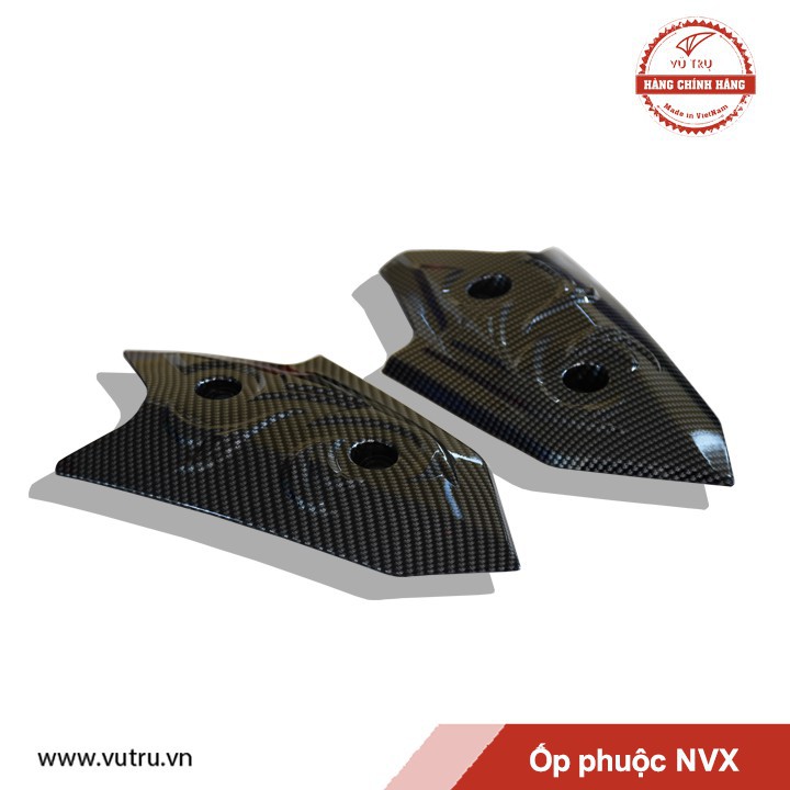 Ốp phuộc trước xe nvx xi trắng, carbon