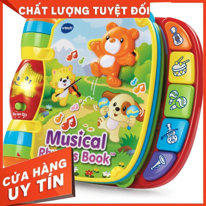 [HCM]Đồ Chơi Sách Âm Nhạc Vtech Musical Rhymes Book