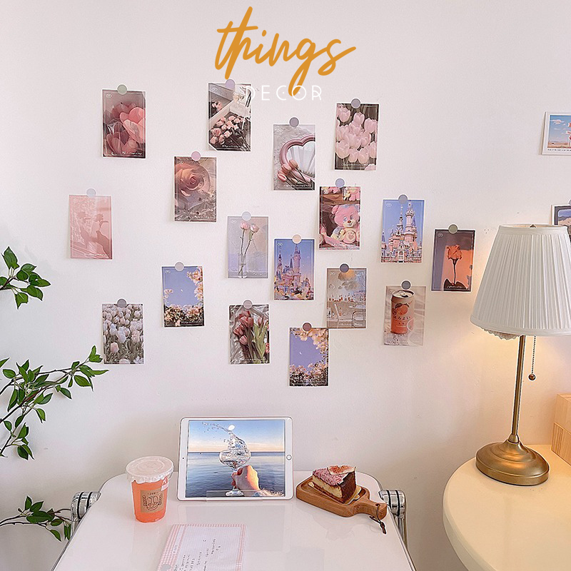 Set postcard ảnh trang trí dán tường bàn học phòng ngủ phụ kiện đồ dùng decor vintage retro aethestic hàn quốc