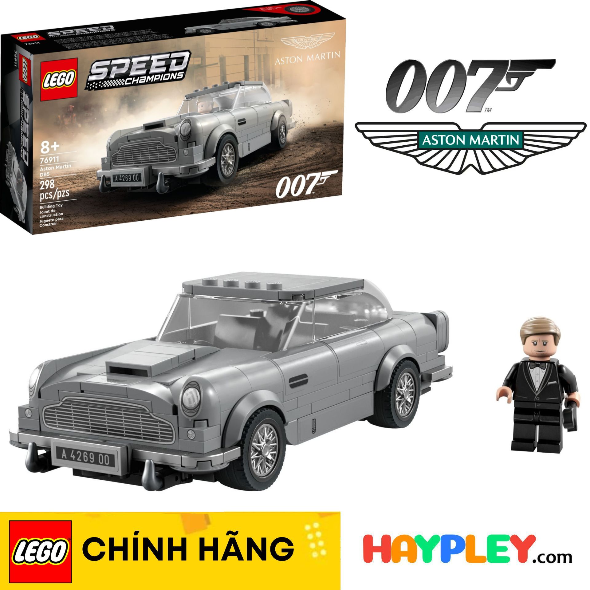 Lego speed champions 76911 city: siêu xe 007 aston martin db5