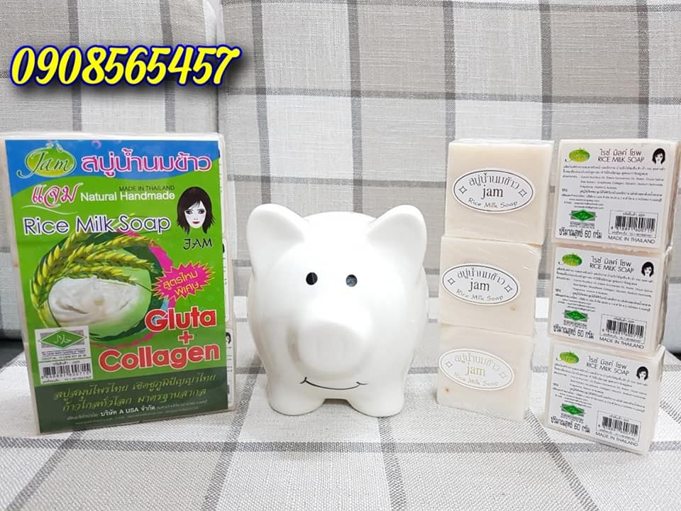Xà phòng gạo dưỡng trắng jam thái lan