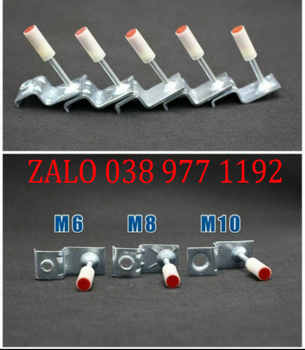 Tắc kê đạn bắn trần thạch cao ty ren M6,M8 hộp 100 viên