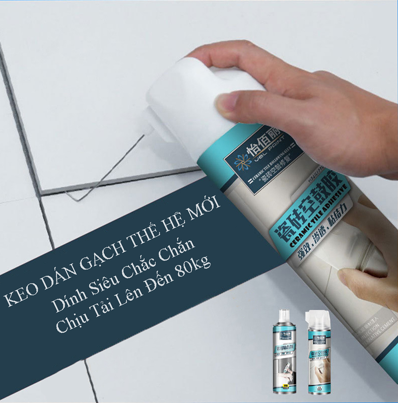 Keo Dán Gạch YBL - Bám Dính Gấp 4 Lần, Chịu Tải Lên Đến 80kg - DÁN GẠCH TƯỜNG, SÀN NHÀ VỆ SINH, NHÀ TẮM, PHÒNG KHÁCH