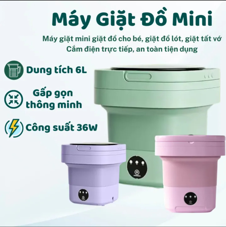 Máy Giặt Mini Gấp Gọn , Máy Giặt Mini Tokoro Gấp Gọn - Máy Giặt Tự Động Khử Khuẩn Bằng Ánh Sáng Xanh máy giặt mini tokoro Siêu Tiện dụng Công Xuất Mạnh Mẽ , Phù Hợp Với Gia Đình Có Trẻ Nhỏ Đi Du Lịch, Bảo Hành 12 Tháng
