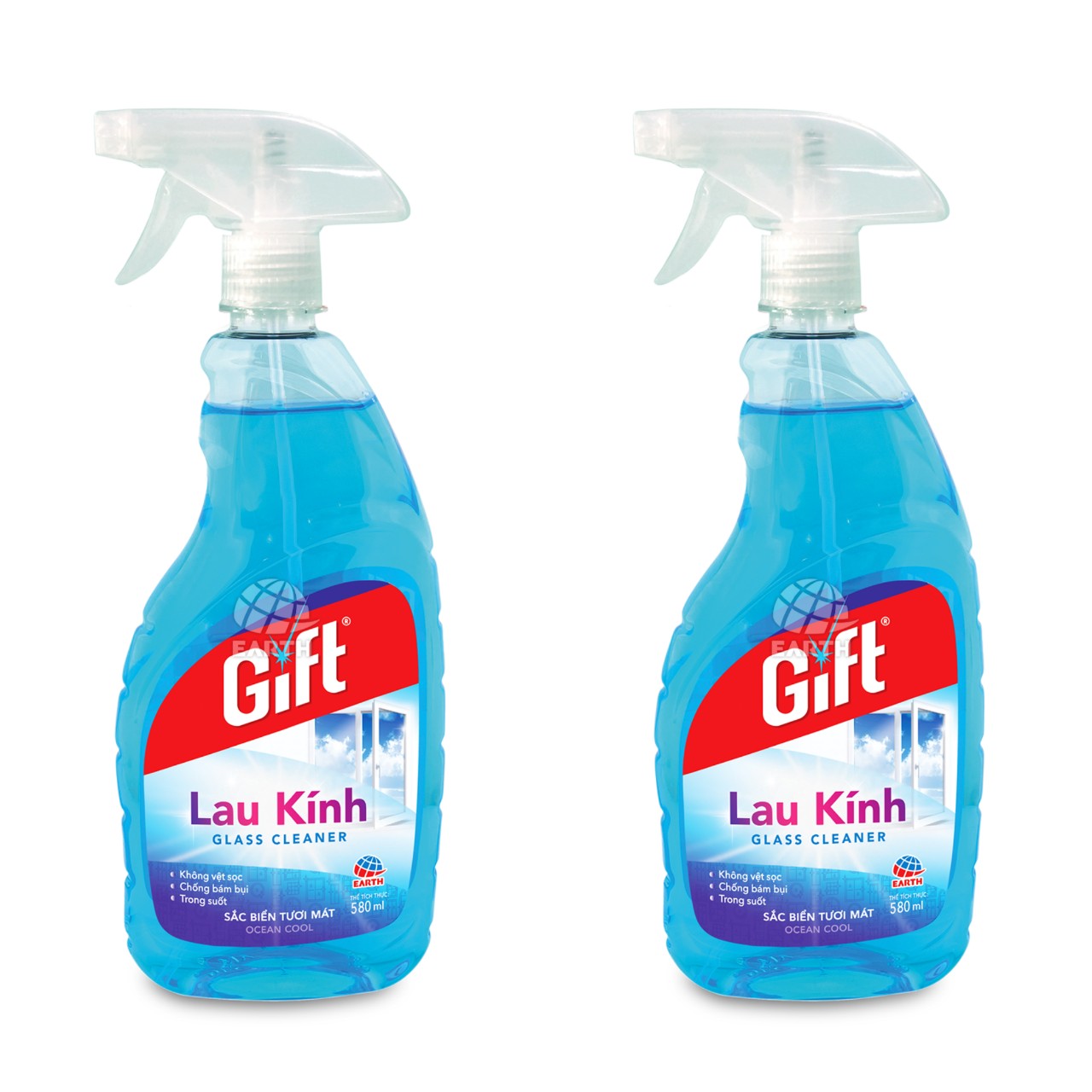 Combo Nước lau kính Gift Sắc Biển 580ml