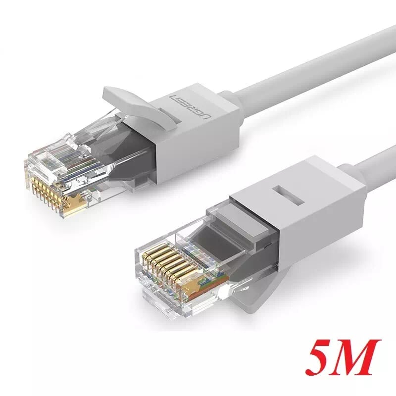Ugreen 20177 5m màu trắng cáp mạng lan cat6 utp nw102