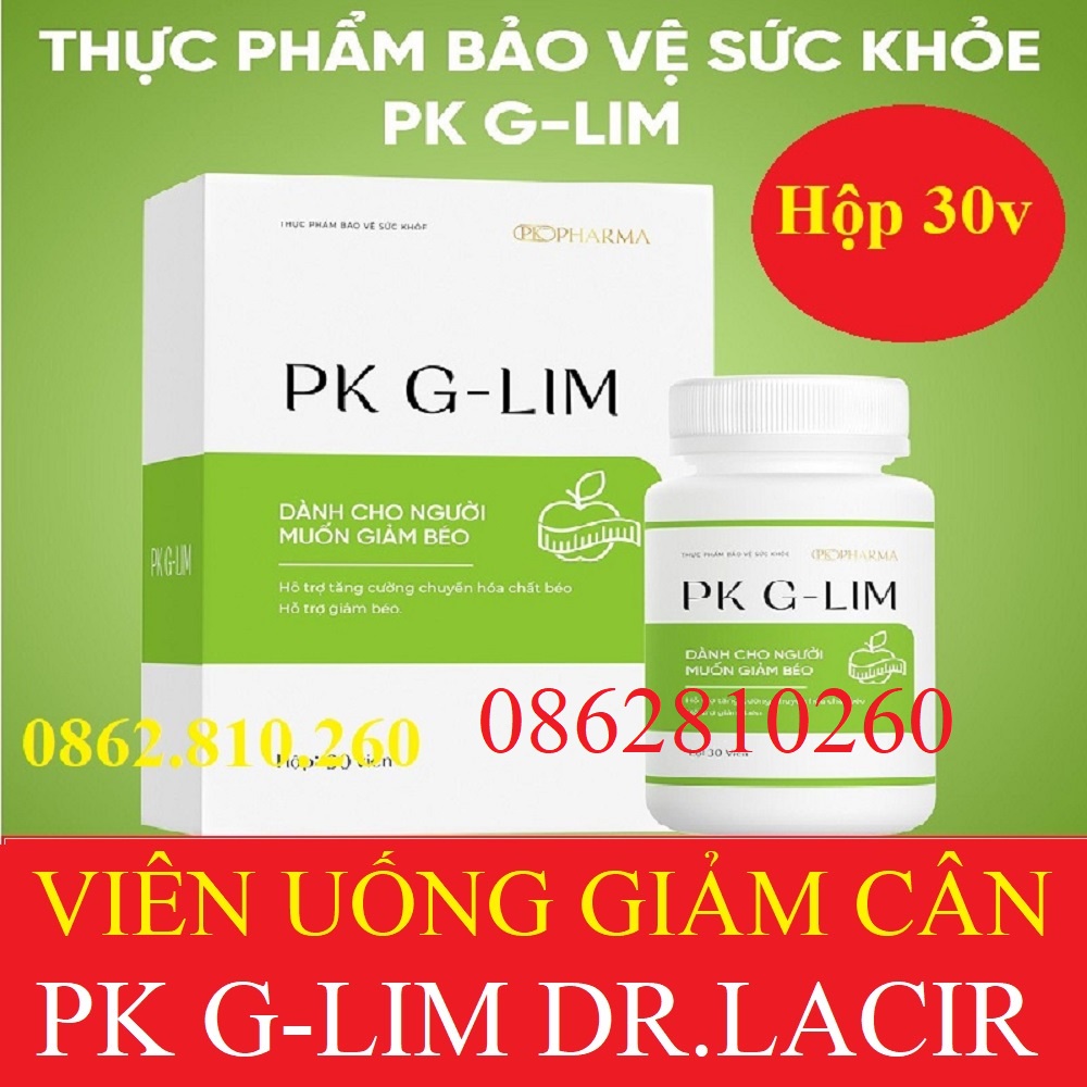 viên uống hỗ trợ giảm cân PK G-LIM DR LACIR glim drlacir