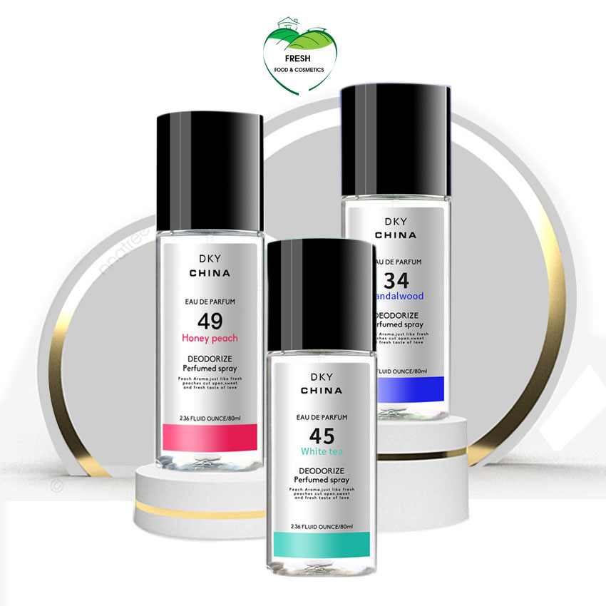 Xịt thơm quần áo DKY  lưu hương mùi dịu nhẹ dễ chịu  80ml- fresh-food-cosmetics