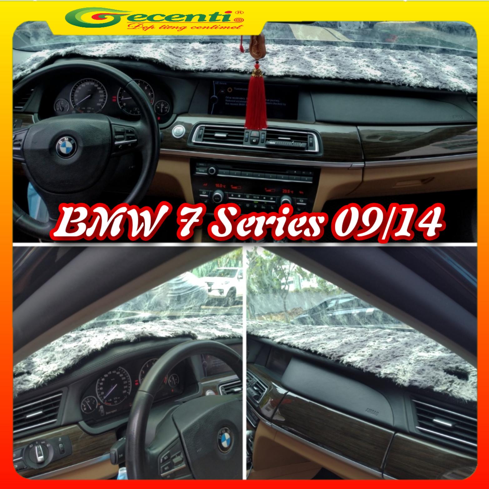 [HCM]Thảm taplo lông thú cao cấp BMW 7 SERIES 09/14-GECENTI