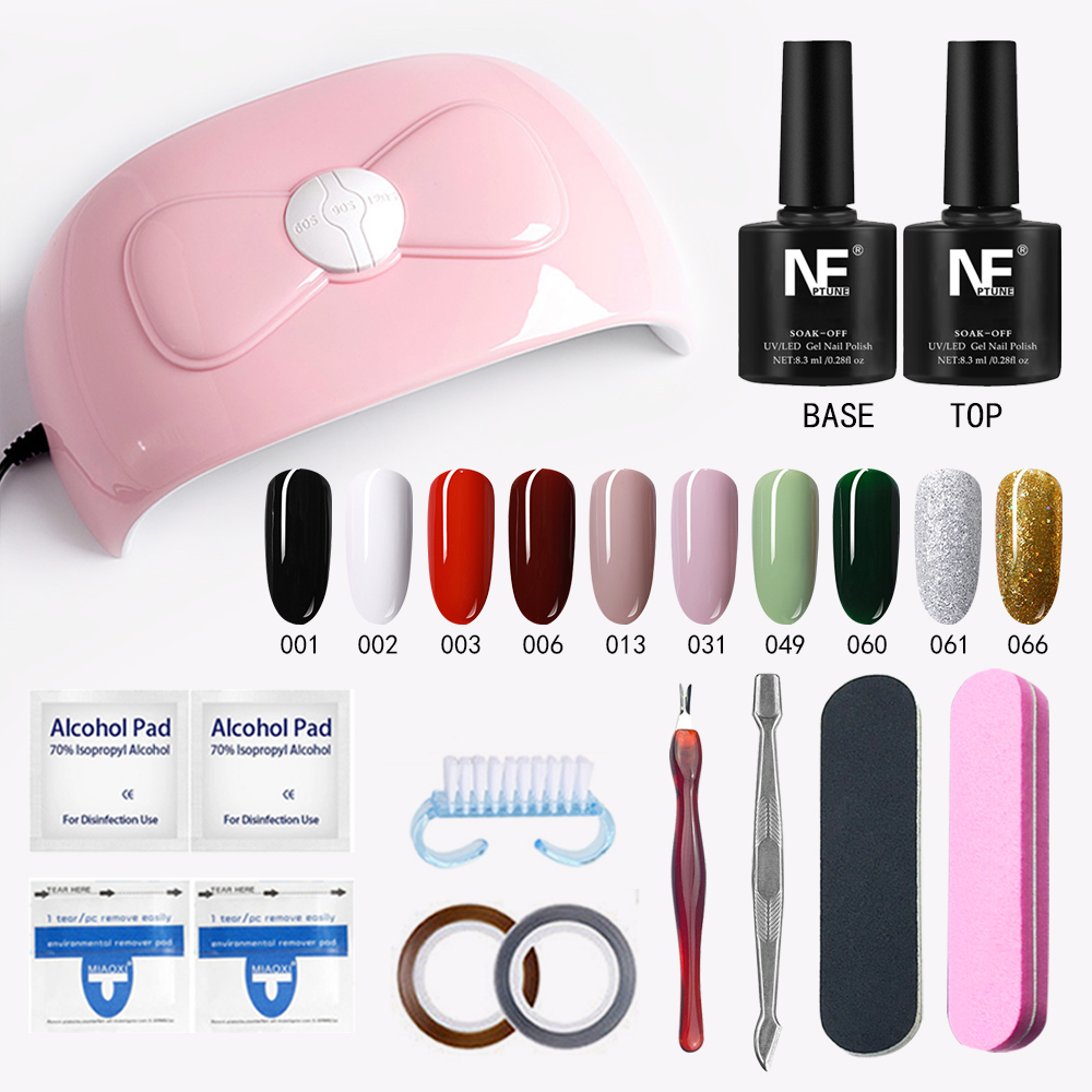 Bộ làm móng(sơn gel 10 chai +máy hơ gel sun x2+dụng cụ làm móng+top&base sơn gel) mini tại nhà