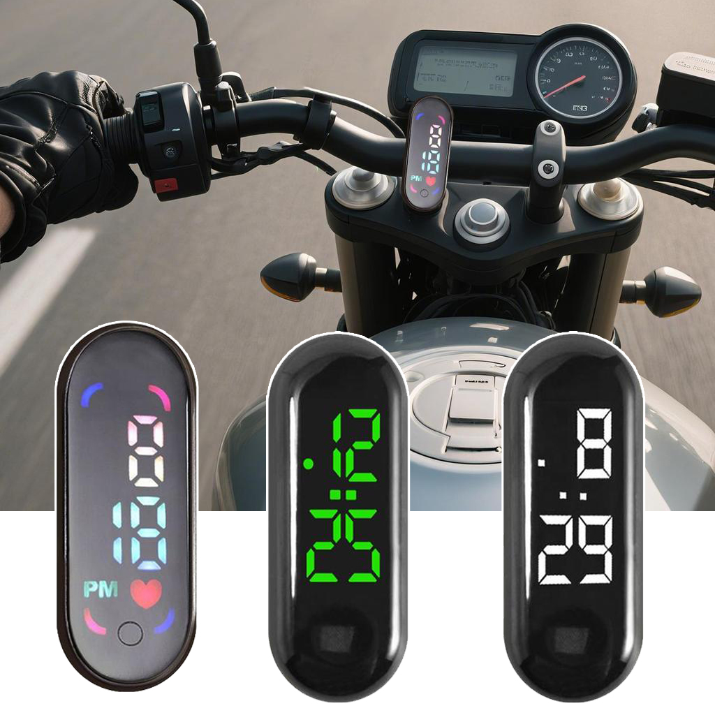 Glowing Clock Small Digital Clock Strong Adhesion Led Display Car Dashboard Adhesive Clock Giá 20,895 Đồng*Miễn phí vận chuyển