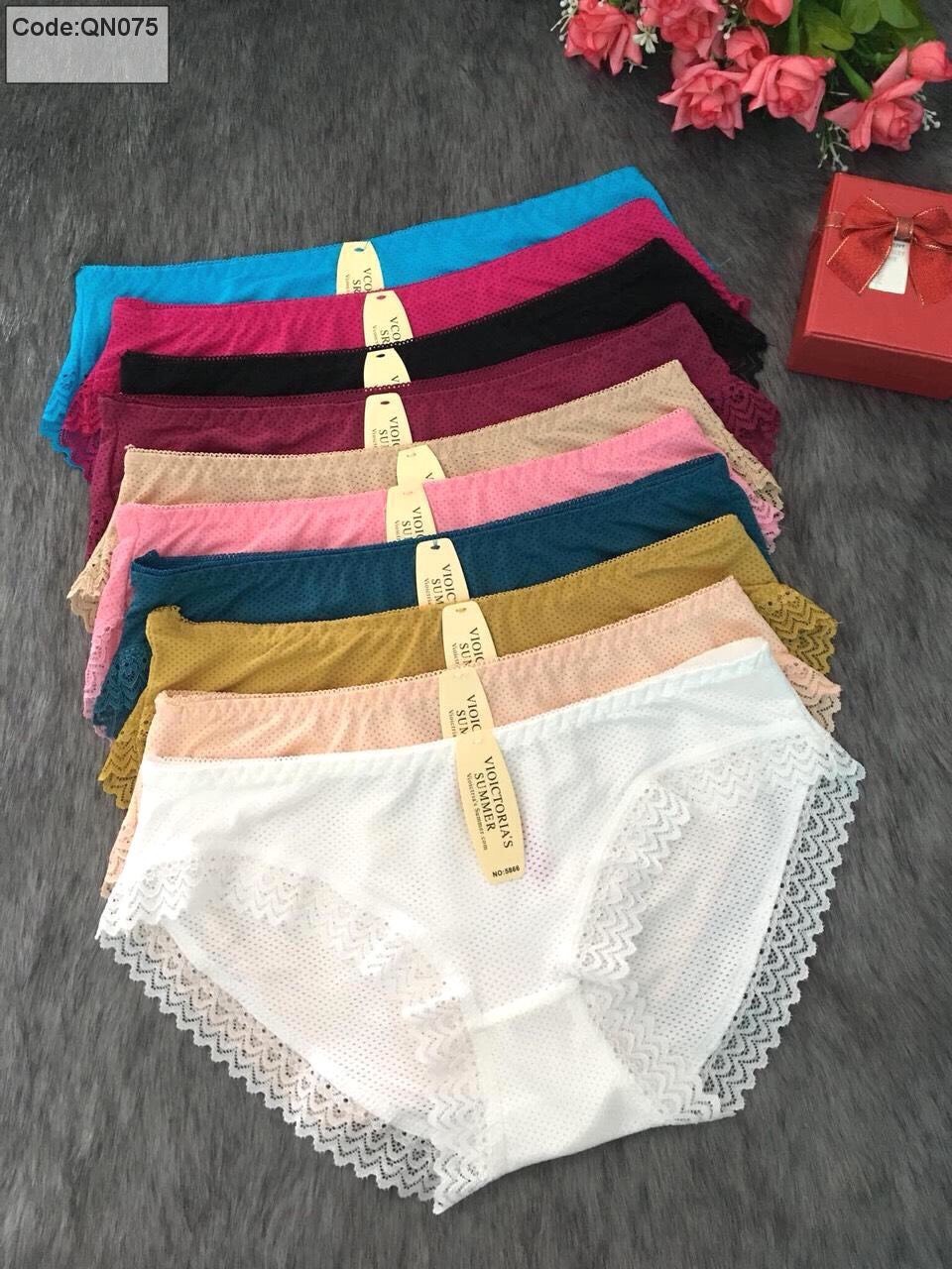 Quần lót nữ thun lạnh, quần lót học sinh, quần lót nữ lỗ thông hơi siêu mềm mát 5866 - mrBap