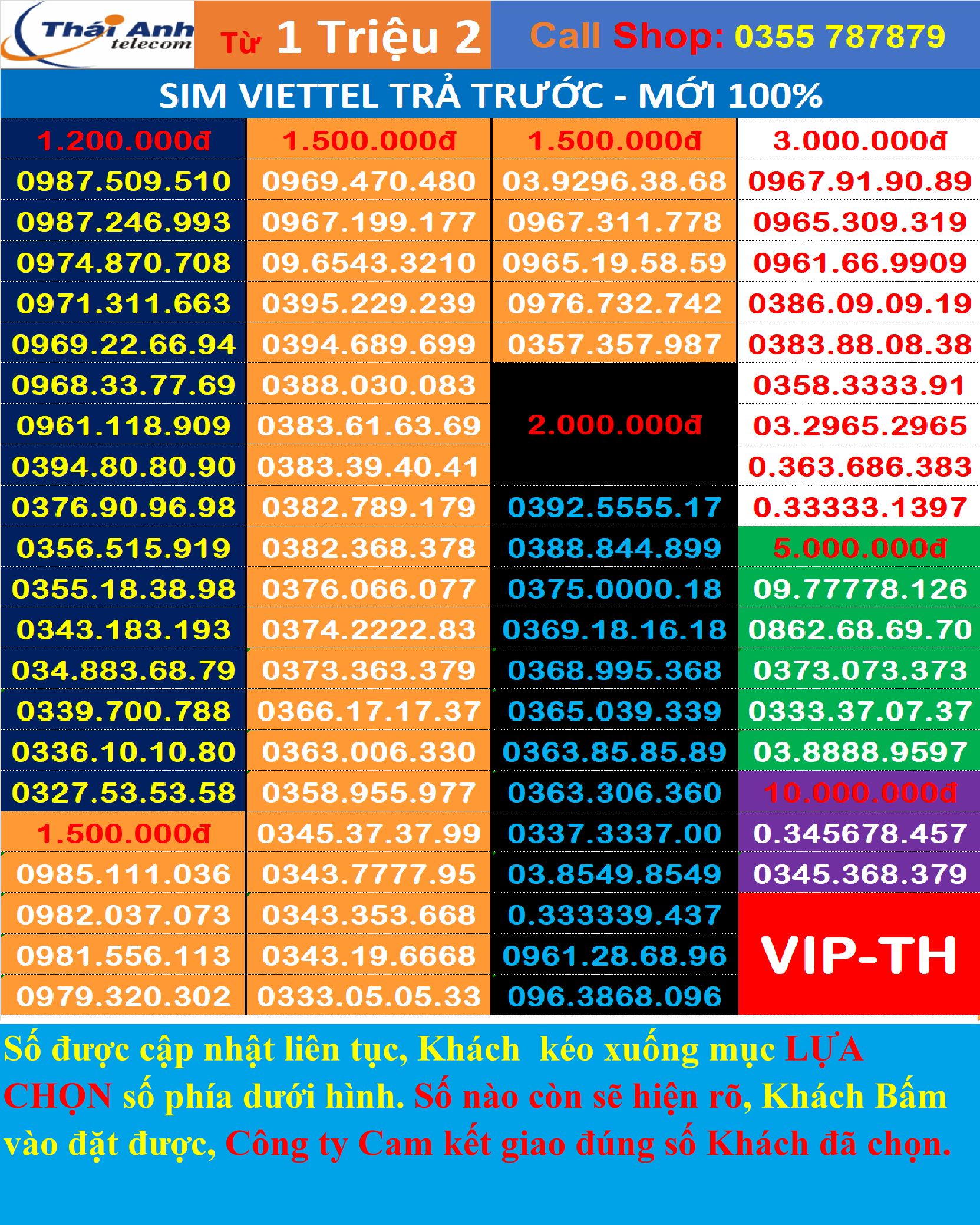Sim đẹp Viettel Trả trước -Chọn số - Nghe gọi, Nhắn Tin, 4G , Sim mới 100%,  Chưa Kích hoạt, Chưa đứng tên ai và chưa làm bất cứ dịch vụ nào, Sim gói cước Tomato và kèm theo nhiều gói 4G TRONG PHẦN MÔ TẢ