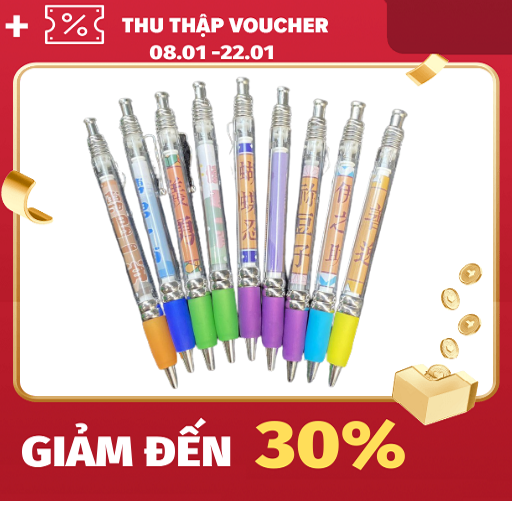 Bút kéo Bác quân tiêu Vương Bác Tiêu Chiến đồ dùng học tậpbút viết kéo hình thần tượng dễ thương