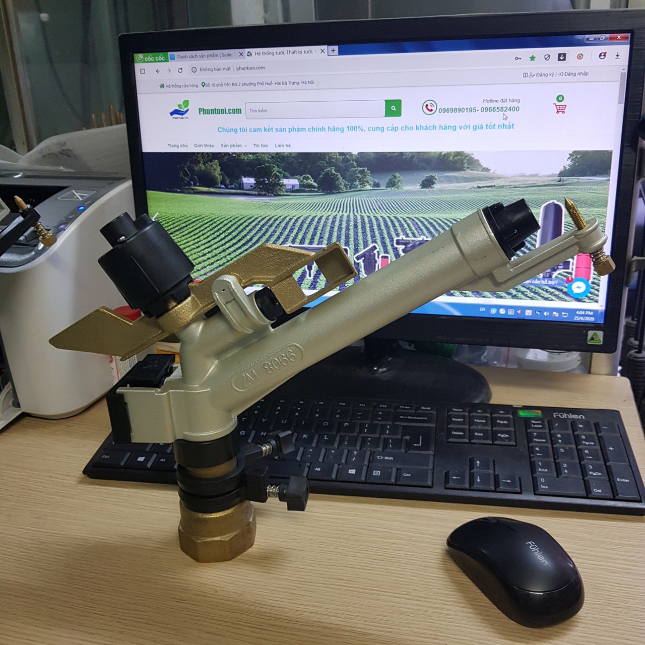 BÉC TƯỚI CÂY BÁN KÍNH LỚN CHÂN REN 49MM