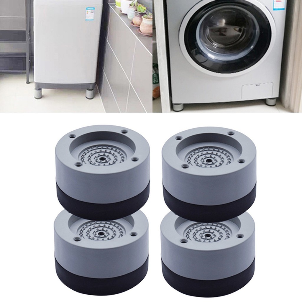4 miếng đệm chống rung cho máy giặt, miếng lót chân cao su chống trượt, miếng đệm chống ồn đệm giảm tiếng ồn thiết kế kép cho máy sấy tủ lạnh đồ gia dụng