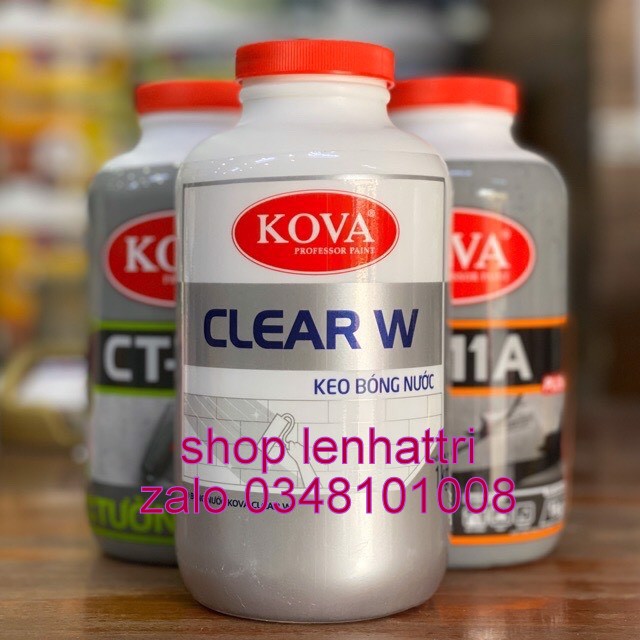 Keo bóng nước Kova Clear W 1kg