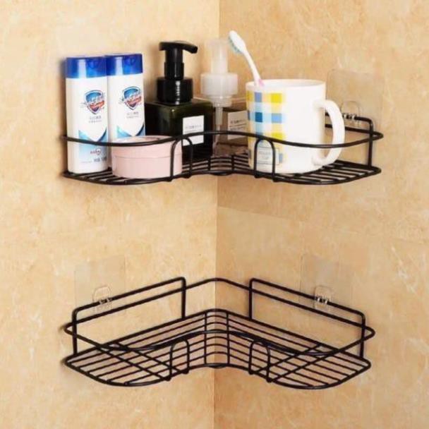 Kệ Góc Khung Sắt Treo Dán Tường Nhà Tắm Phòng Bếp Siêu Chắc