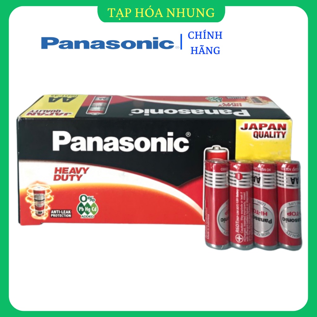 Pin tiểu 1.5V Panasonic 2A AA R6UT 4S nhập khẩu thá¡ Lan dùng cho đồng hồ chuột máy tính máy ảnh đồ chơi