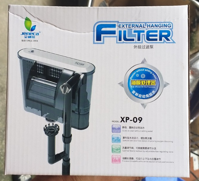 Lọc treo hồ cá jeneca xp - 09 công suất 3.5w tích hợp lọc váng dành cho hồ cá cảnh thủy sinh