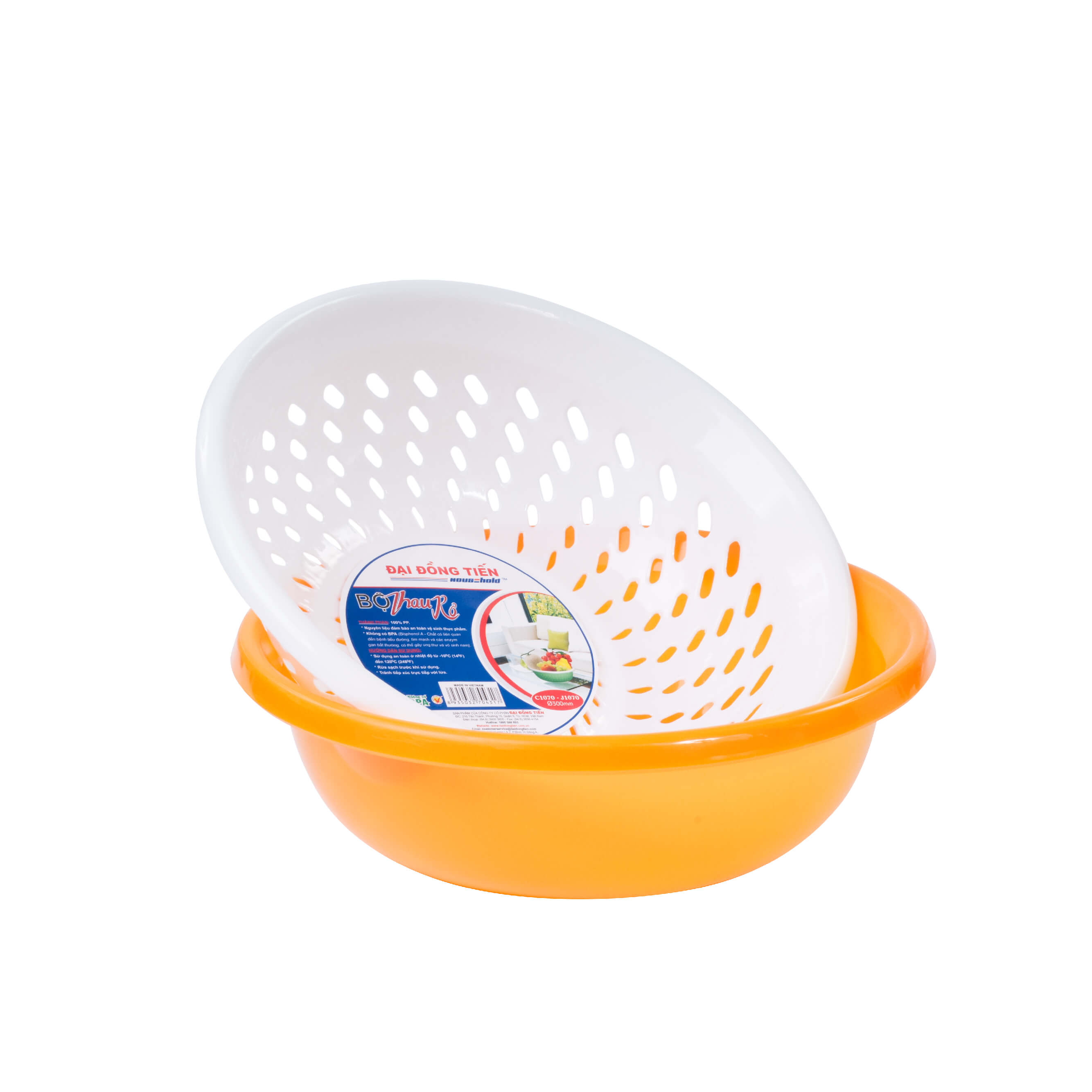 BỘ THAU RỔ NHỰA TRÒN NHỎ ĐẠI ĐỒNG TIẾN C1069 - J1069