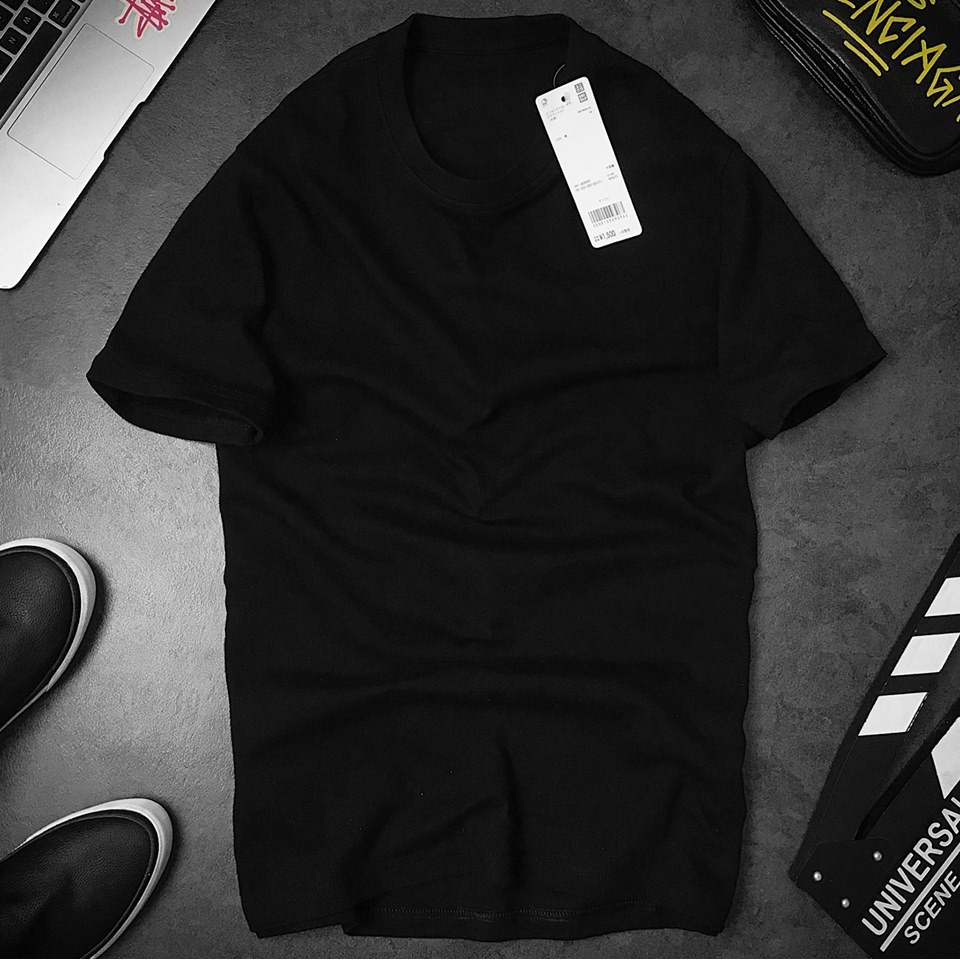 Áo Thun Nam Trơn Trắng Đen Tay Ngắn - Áo Phông Nam Nữ Unisex Có Size Lớn Big Size 100kg 5XL - AothunHT