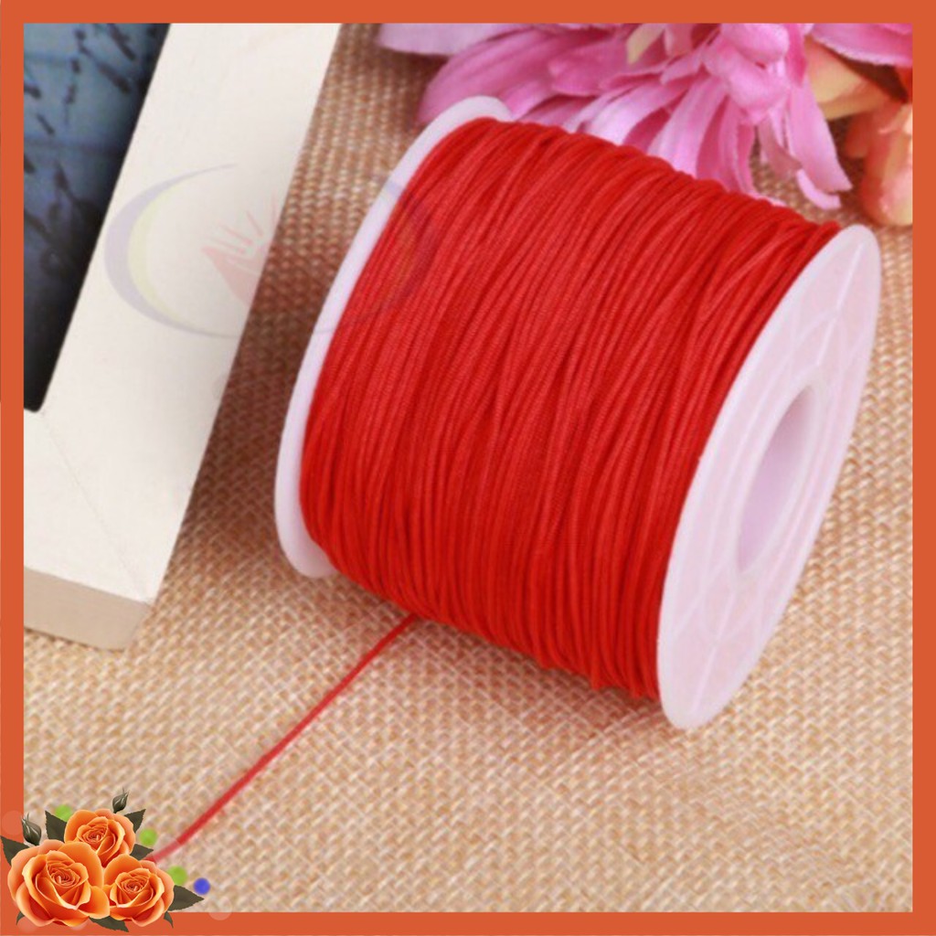 [nguyên liệu làm vòng] dây dù 0.4mm ( bán lẻ 10m trong cuộn 100m)