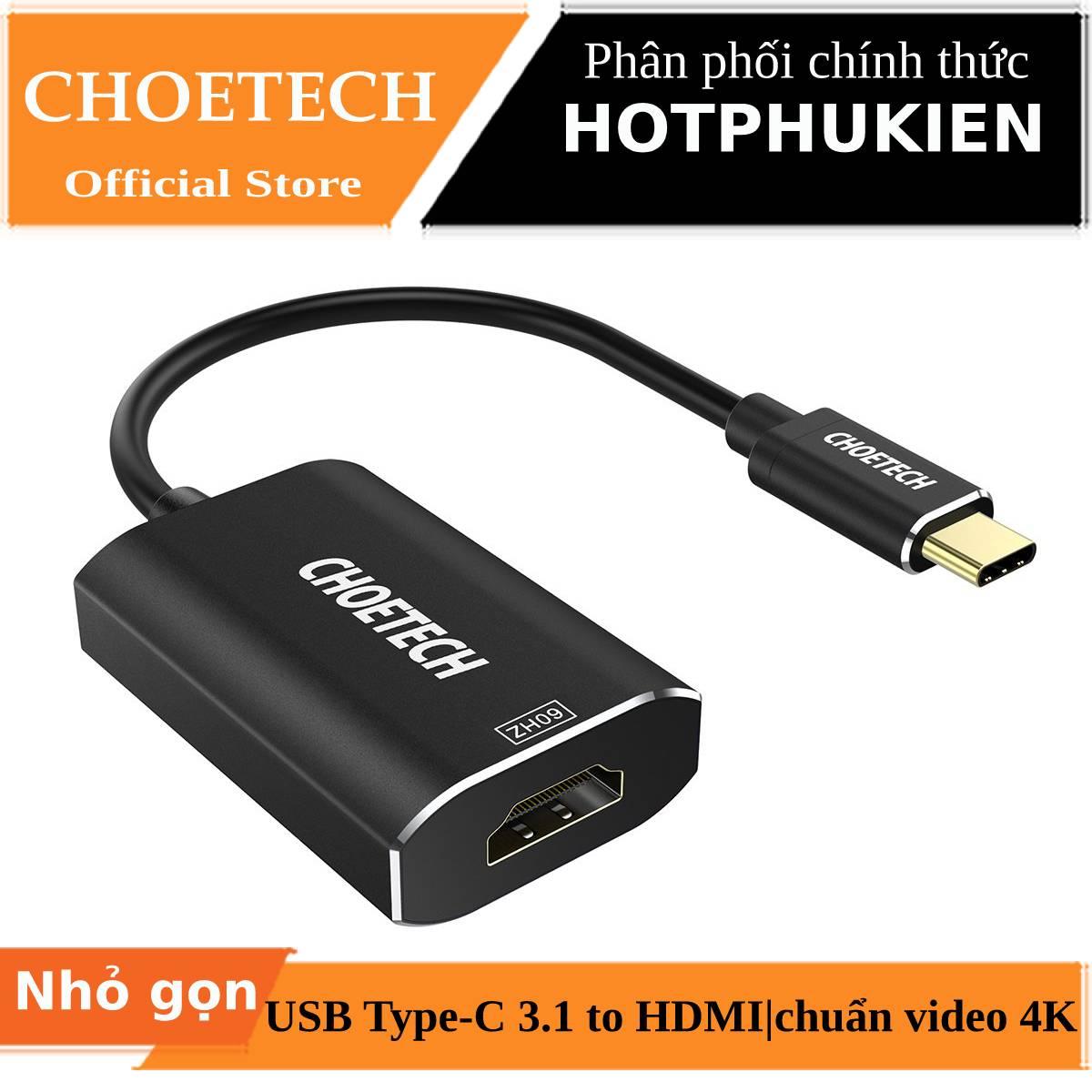 Adapter usb 3.1 type-c ra cổng hdmi chuẩn 4k / 60hz hiệu choetech hub-h06 cho điện thoại macbook laptop - phân phối bởi hotpukien