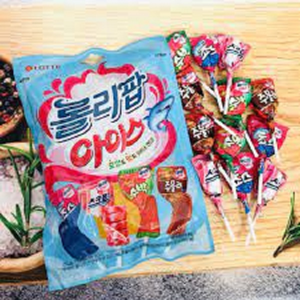 Kẹo Mút Lollipop Ice hiệu Lotte 132g nhập khẩu Hà Quốc