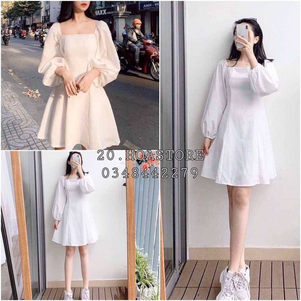 Tổng hợp Váy Trắng Cổ Vuông Tay Bồng giá rẻ bán chạy tháng 72023  BeeCost