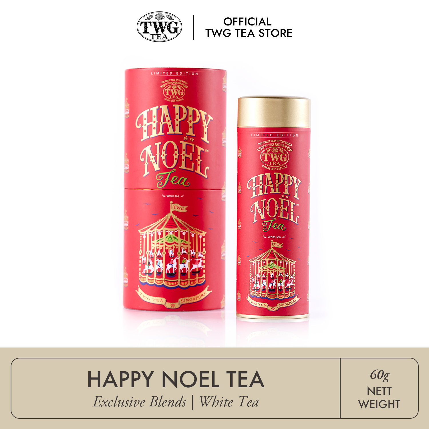 Limited Edition TWG Tea - Happy Noel Tea 60g White Tea