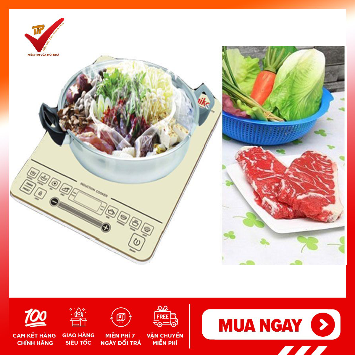 [CHÍNH HÃNG] Bếp từ đơn Saiko IH 2019 - bảo hành 18 tháng