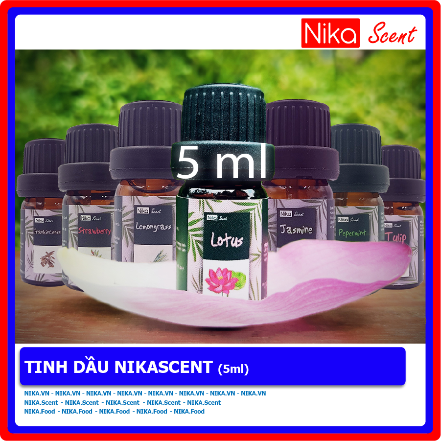 [HCM]Nikascent Tinh dầu thiên nhiên (5ml) giúp khử mùi thơm phòng giảm căng thẳng làm sạch không khí