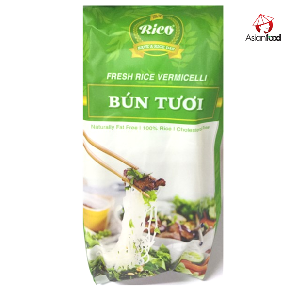 Bún tươi khô Rico Việt Nam 300gram xuất khẩu Nhật Bản, bún ăn lẩu, bún sợi nhỏ, bún khô