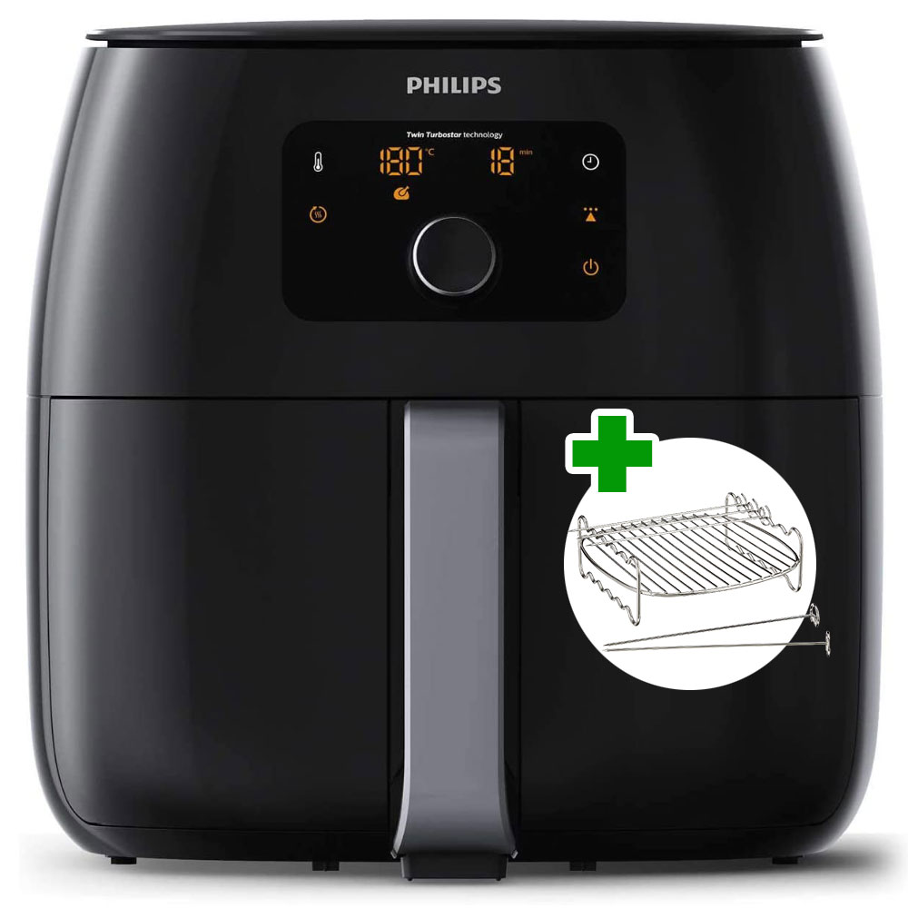 - nồi chiên không dầu philips hd9651/90 airfryer xxl, black, cho 4-6 người, 2225w