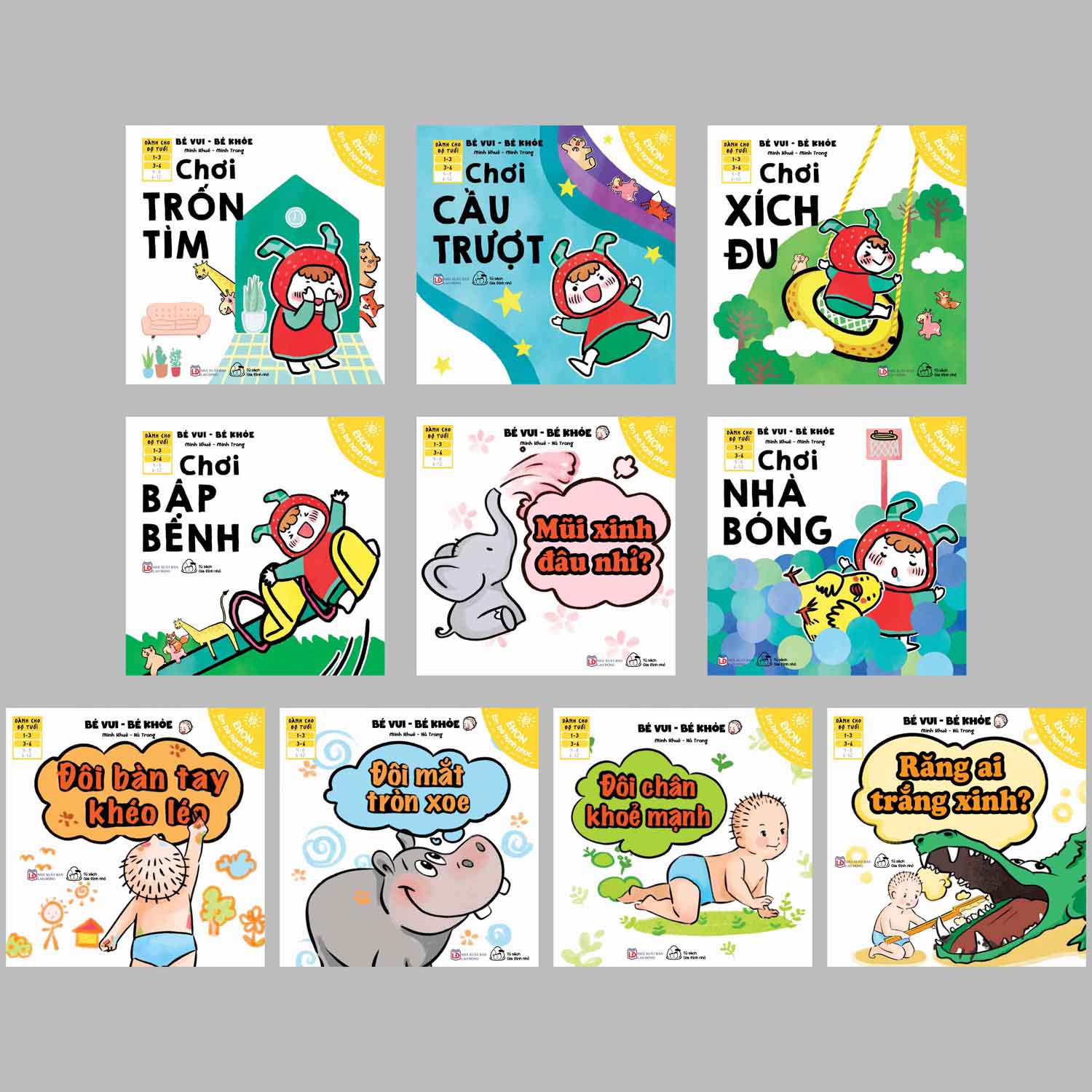 Sách - ehon bé vui - bé khỏe - bộ 10 quyển