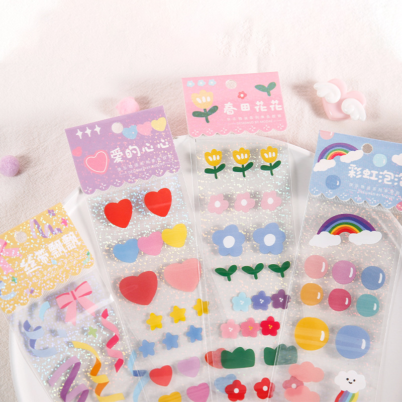 1 tấm sticker dài dễ thương trang trí đa dụng